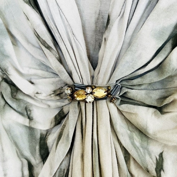 RXB Crystal Embellished Tie Dye Cotton Women's T-Shirt Top - Picture 5 of 7